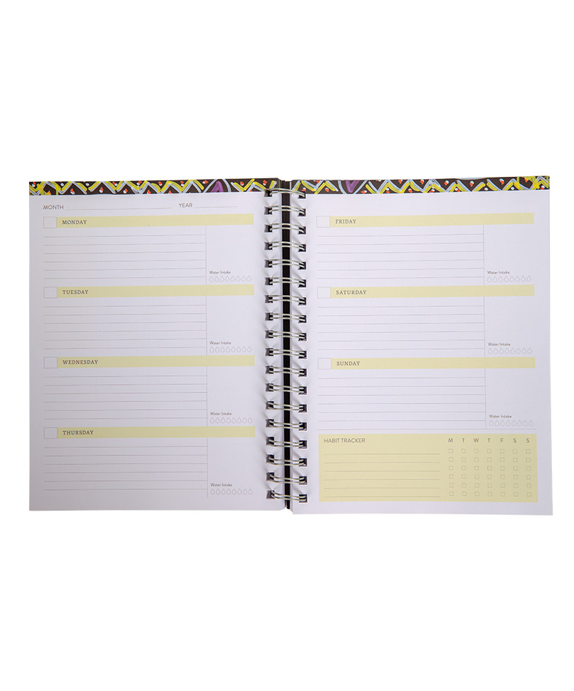 Patient Art-Inspired Undated Weekly Planner